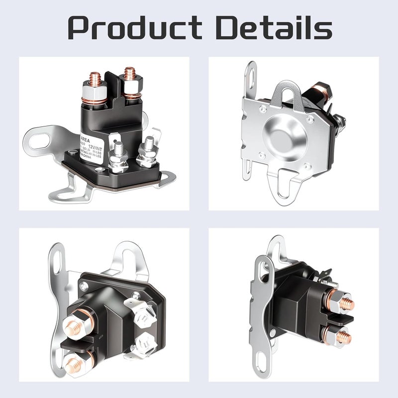 JTAREA 892-1251-210-50 Starter Solenoid 12Volt Lawn Mower Solenoids Replacement Parts Compatible with Trombetta 884-1221-210 - Image 3